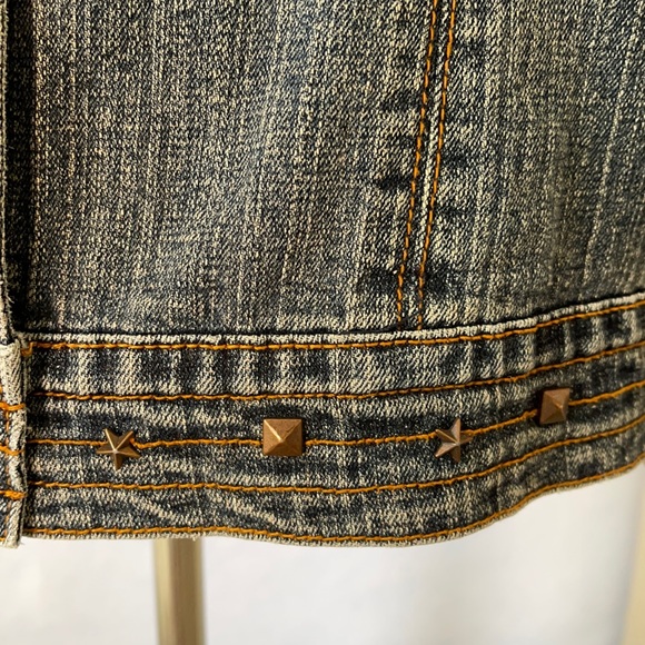 Stud Embellished Jean Jacket F.L. Jeans - Picture 4 of 12